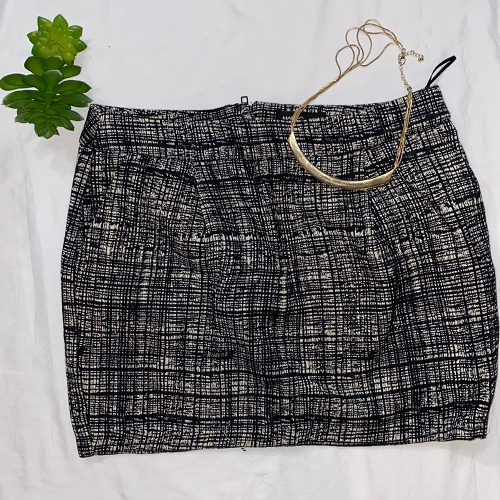Wool mini skirt